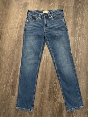 Free People Classic Straight Leg Blue Jeans